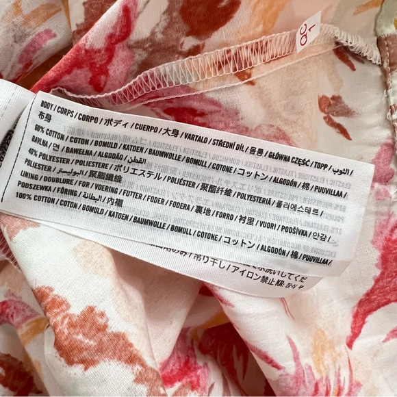 NWT ABERCROMBIE & FITCH Floral Poplin Convertible Strapless Midi Dress L - Picture 11 of 14